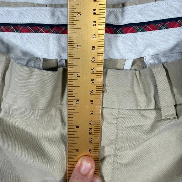 Polo Golf Ralph Lauren Mens Cotton Twill Stretch Khaki Shorts Size 34 - Picture 11 of 12
